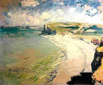 Claude Monet Beach in Pourville oil painting image